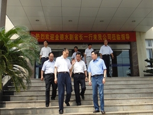 On August 28, 2010, Jin Deshui, then Deputy Governor of Zhejiang Province, and his party came to the company to guide